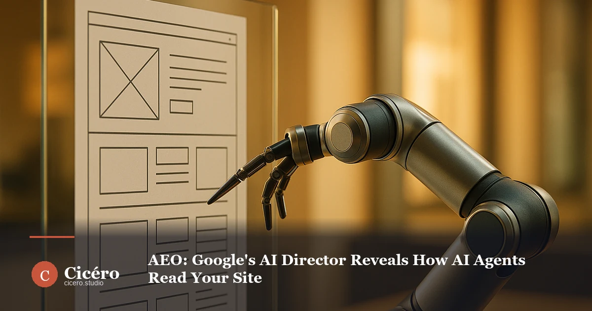 AEO: Google's AI Director Reveals How AI Agents Read Your Site