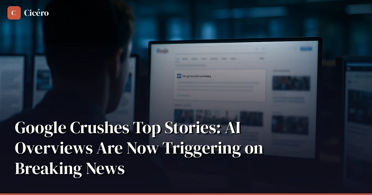 Google Crushes Top Stories: AI Overviews Are Invading Breaking News