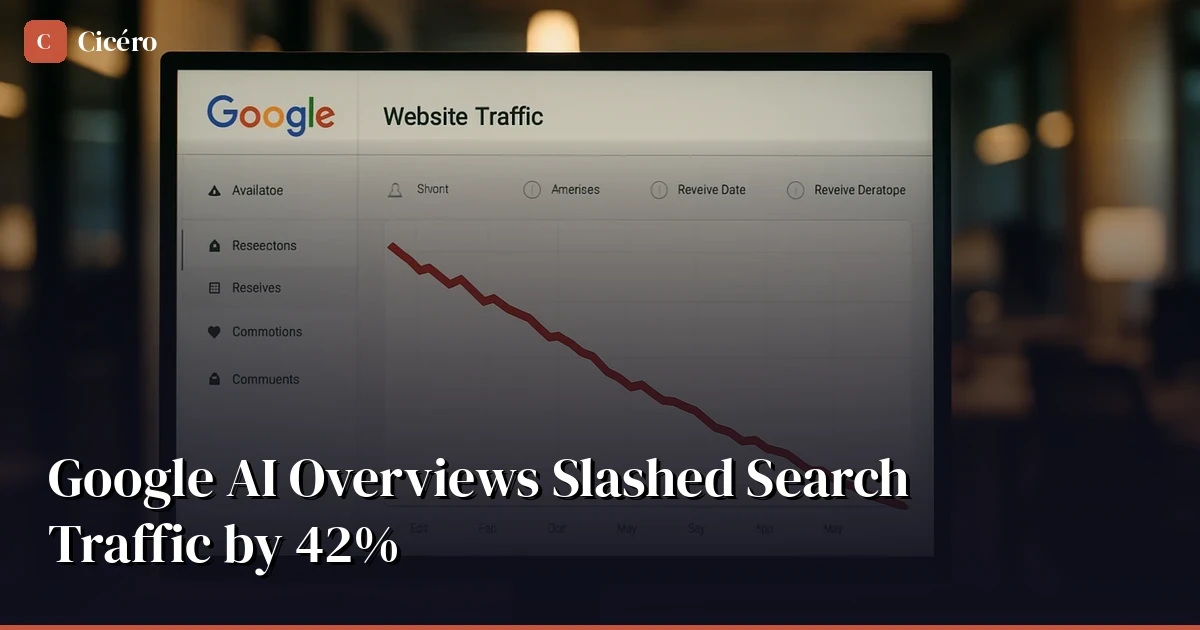 Google AI Overviews Slashed Search Traffic by 42%