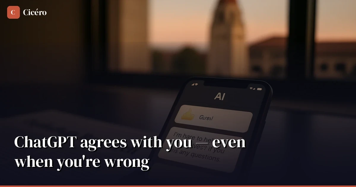 ChatGPT agrees with you — even when you're wrong. Here's why SEO cares.