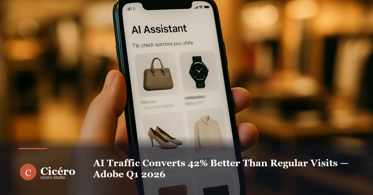 AI Traffic Converts 42% Better Than Regular Visits — Adobe Q1 2026