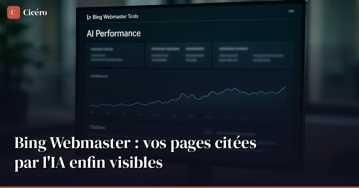 Bing Now Tells You Which Pages AI Cites for You — The First Real GEO Tool