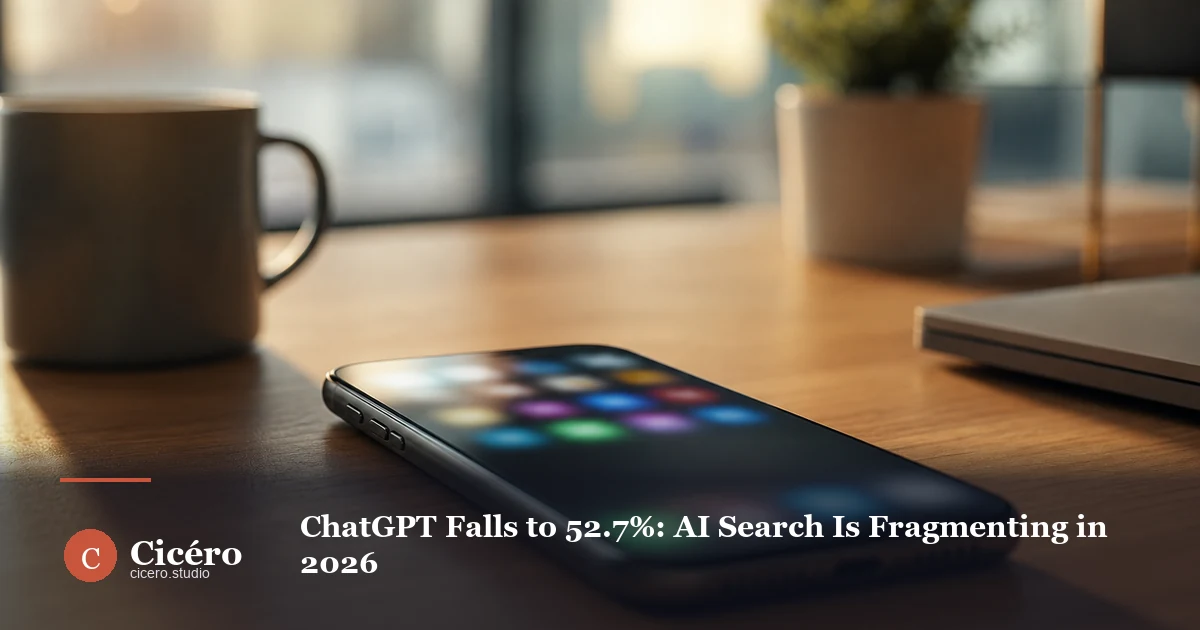 ChatGPT Falls to 52.7%: AI Search Is Fragmenting in 2026