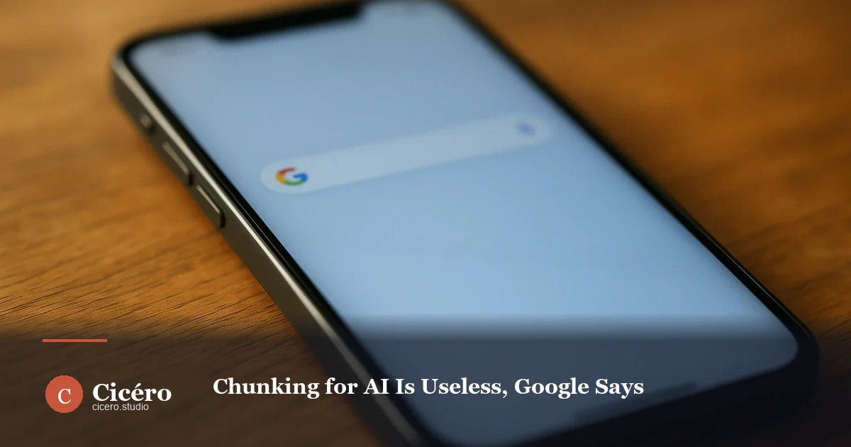 Chunking for AI Is Useless, Google Says