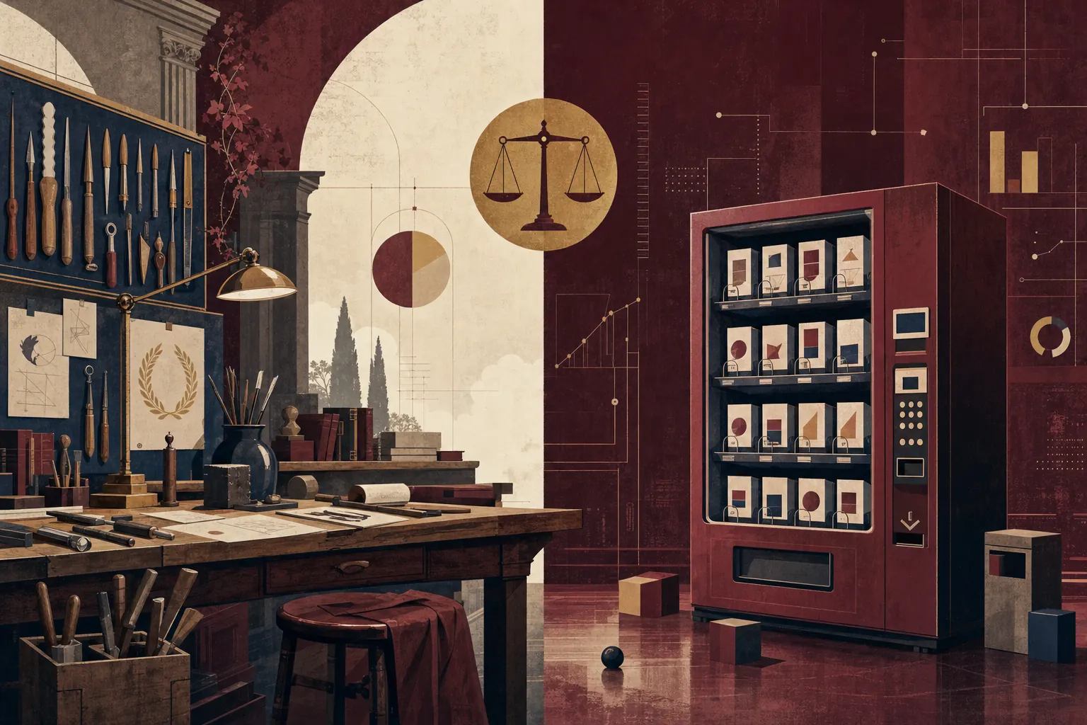 Editorial illustration for: Cicero vs Sorank: why a content agency beats a SaaS tool for SEO+GEO results (2026)