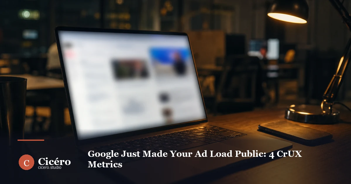 Google Just Made Your Ad Load Public: 4 CrUX Metrics