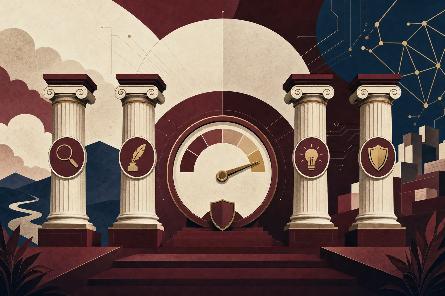 Editorial illustration for: E-E-A-T and AI content: how to maintain your Google trust score in 2026