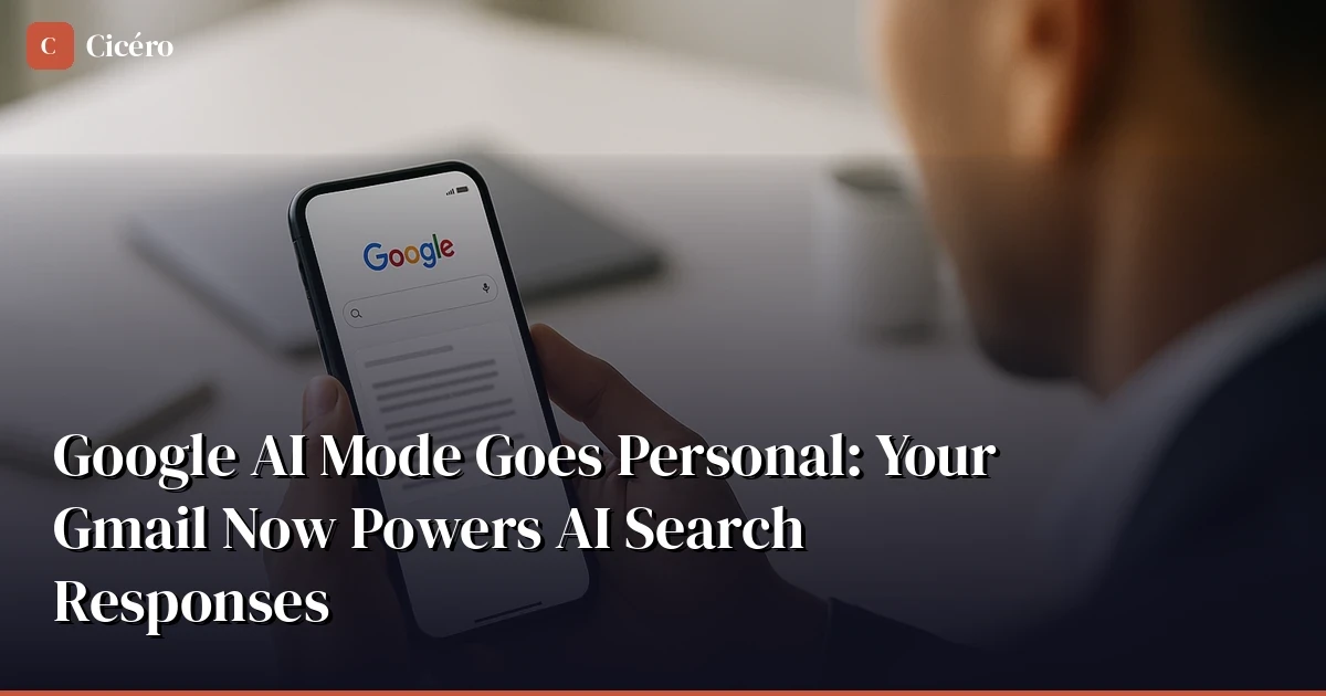 Google AI Mode Goes Personal — Your Gmail Now Feeds AI Responses