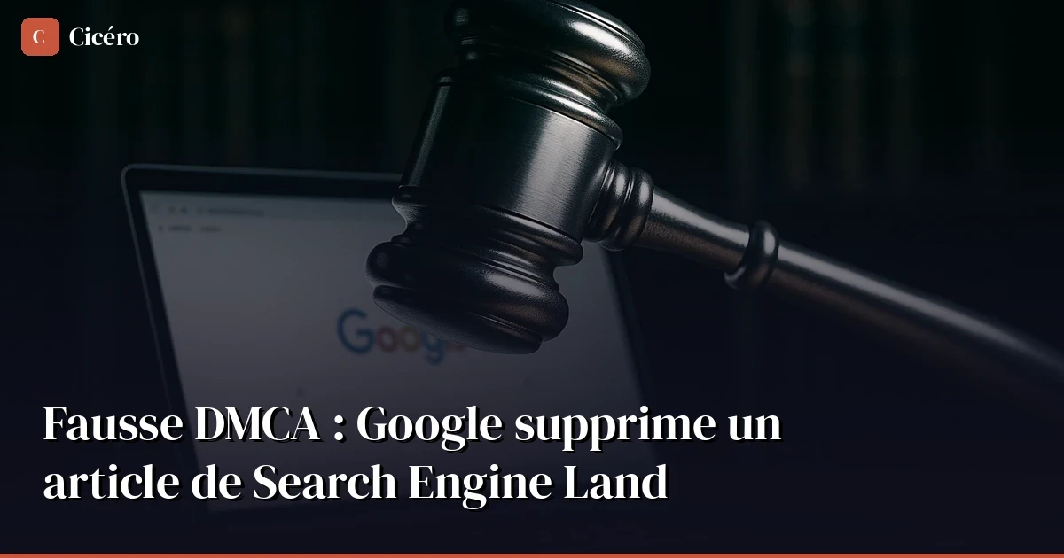 False DMCA: Google removes Search Engine Land article