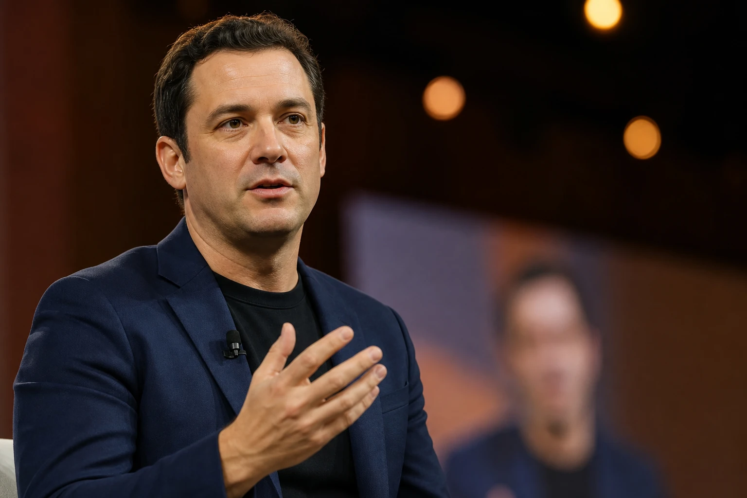 Nick Fox, Google SVP of Knowledge and Information, on stage at Google Marketing Live 2026