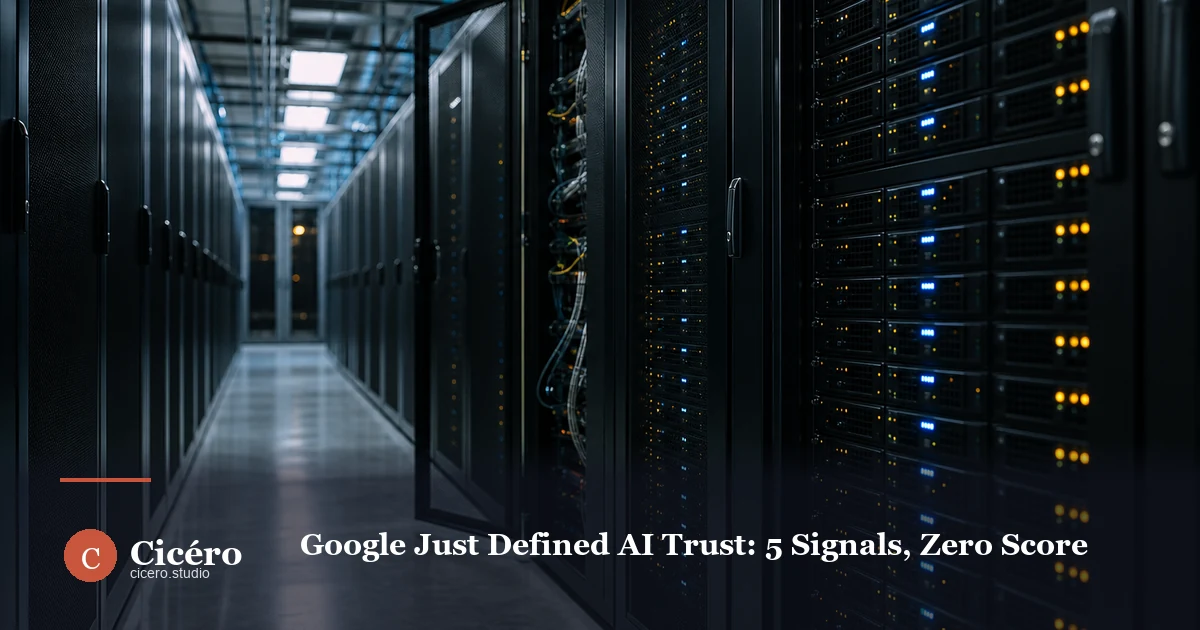 Google Just Defined AI Trust: 5 Signals, Zero Score