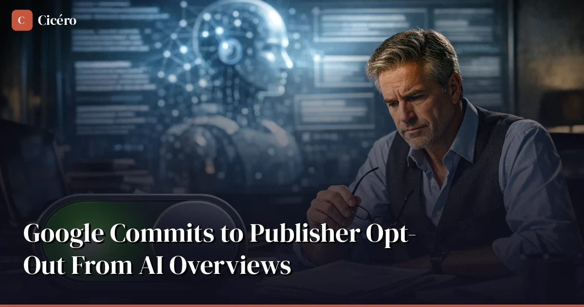 Google Commits to Publisher Opt-Out From AI Overviews: What It Means for SEO