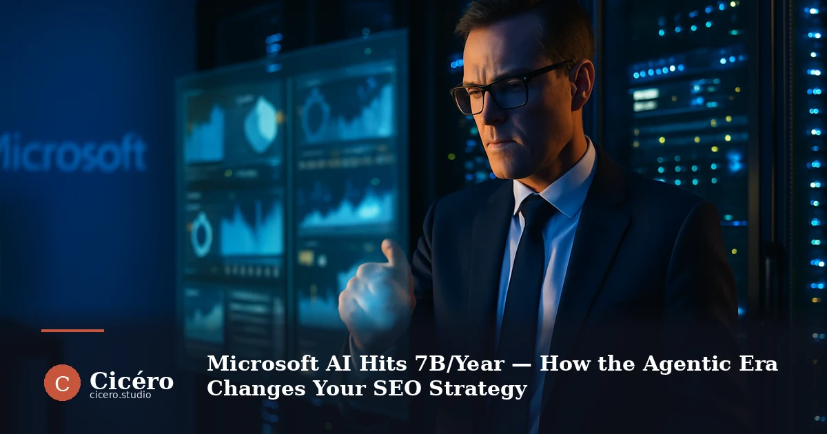 Microsoft AI Hits $37B/Year — How the Agentic Era Changes Your SEO
