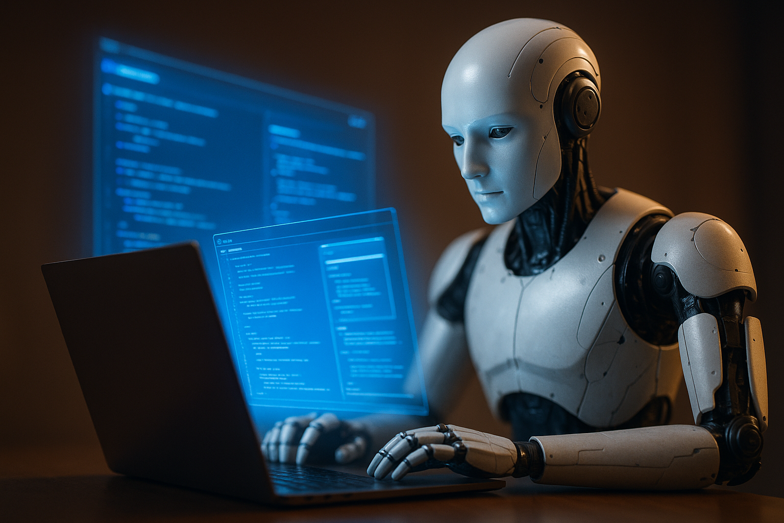 OpenAI Codex autonomous AI agent browsing the web on a Mac, Bloomberg editorial style