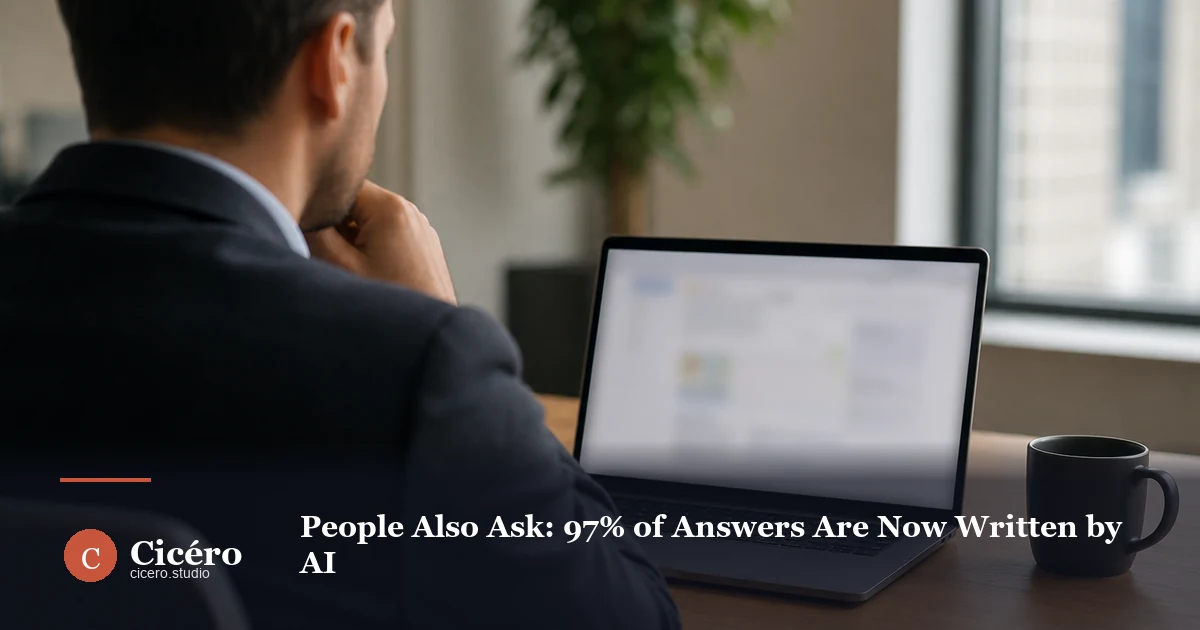 People Also Ask: 97% of Answers Are Now Written by AI