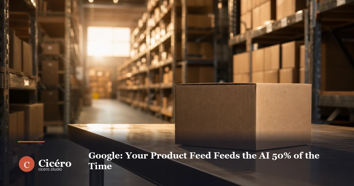 Google: Your Product Feed Feeds the AI 50% of the Time