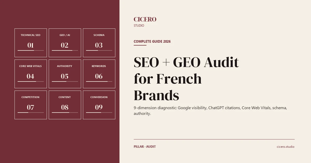 SEO + GEO Audit for French Brands: Complete Guide 2026
