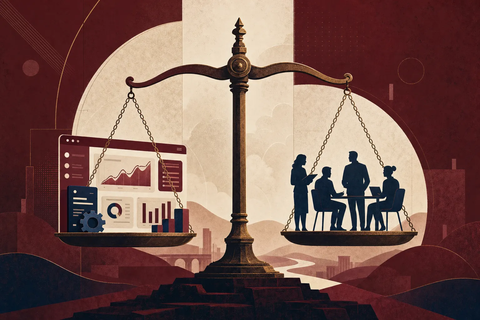 Editorial illustration for: SEO Software vs SEO Agency: how to choose for your growth in 2026?