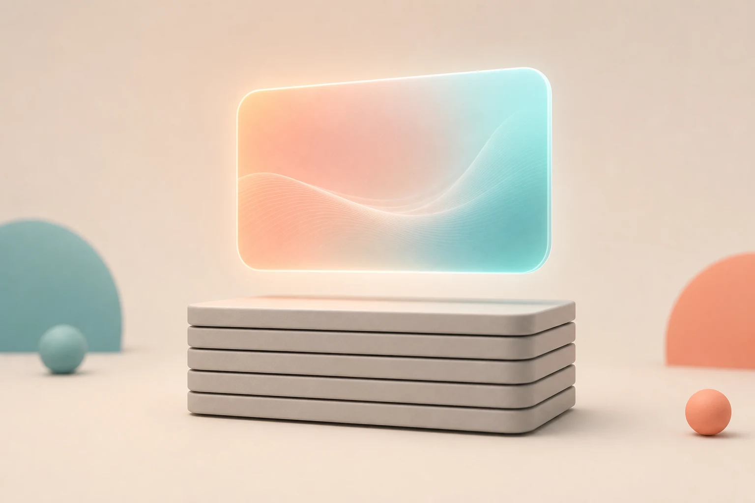 Une carte lumineuse flotte au-dessus d'une pile de barres neutres, image de la réponse générée par Copilot qui coiffe la liste des liens de Bing