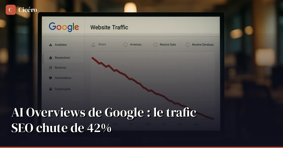 AI Overviews : le trafic SEO chute de 42%