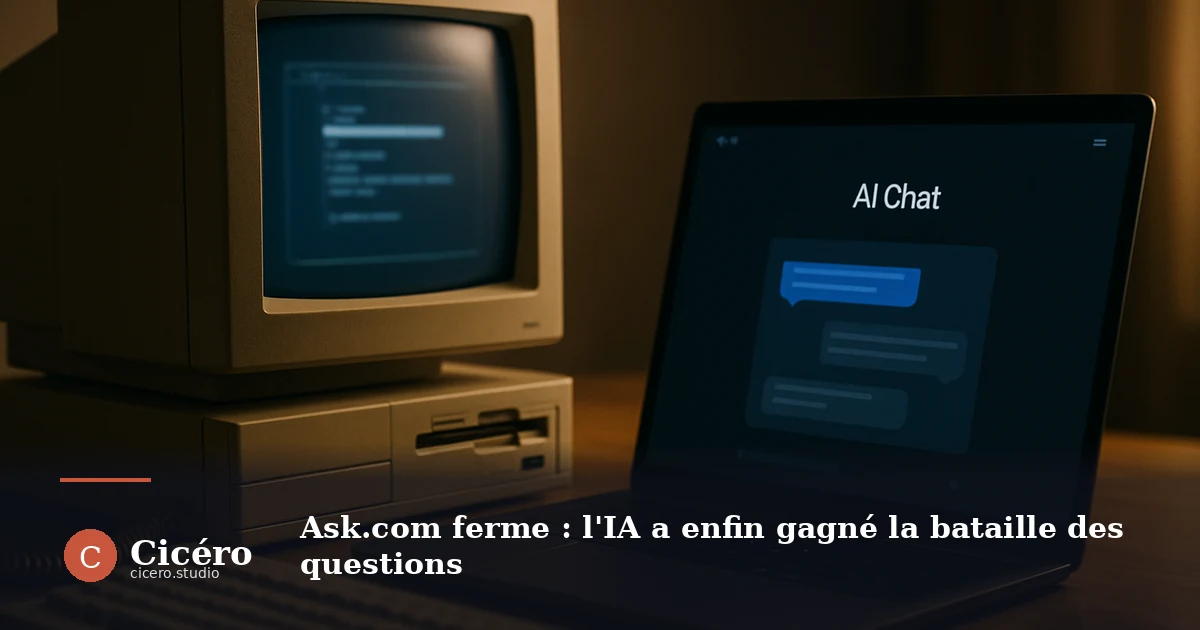 Ask.com ferme : l'IA a enfin gagné la bataille des questions