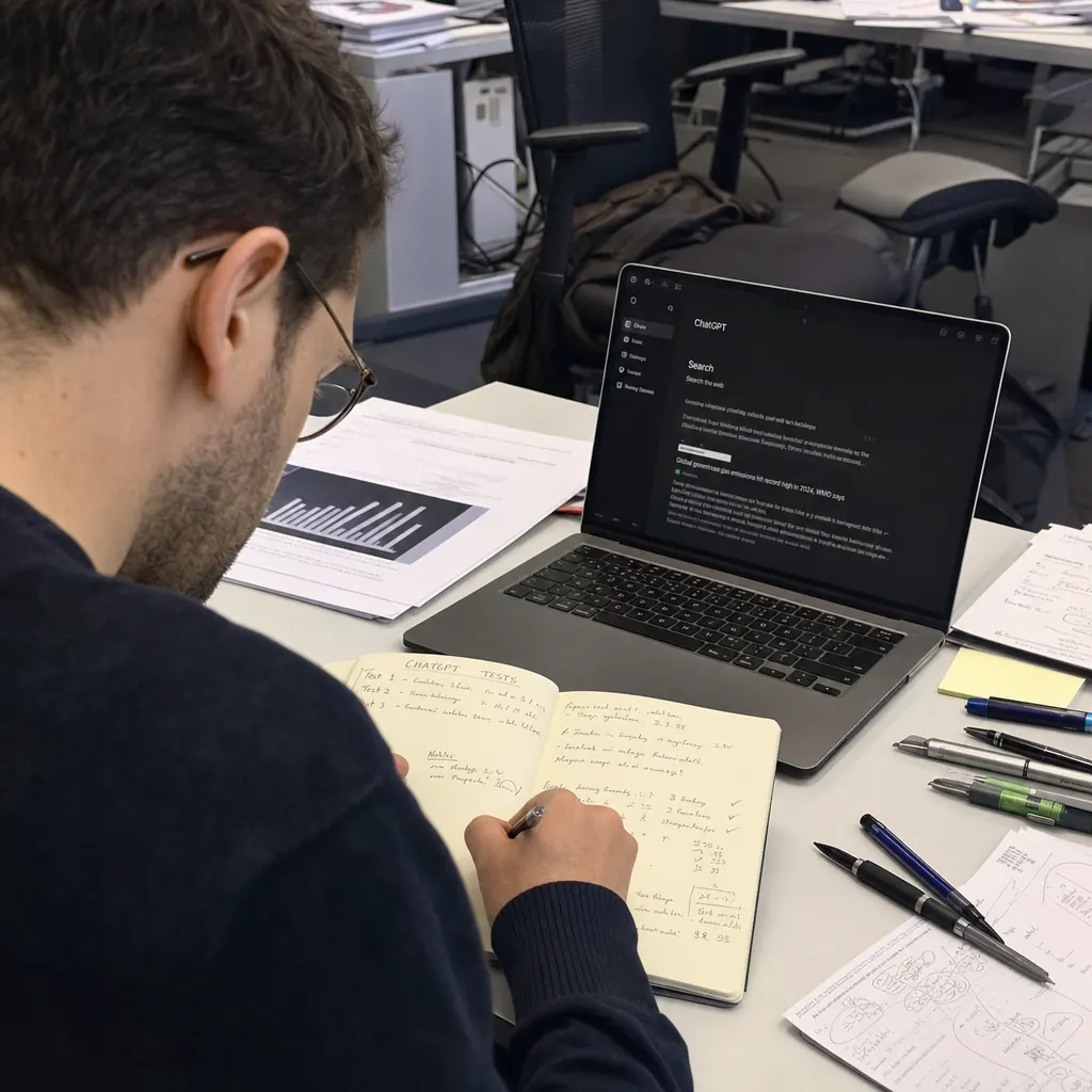 Illustration ChatGPT visibility B2B checklist - résultats et données