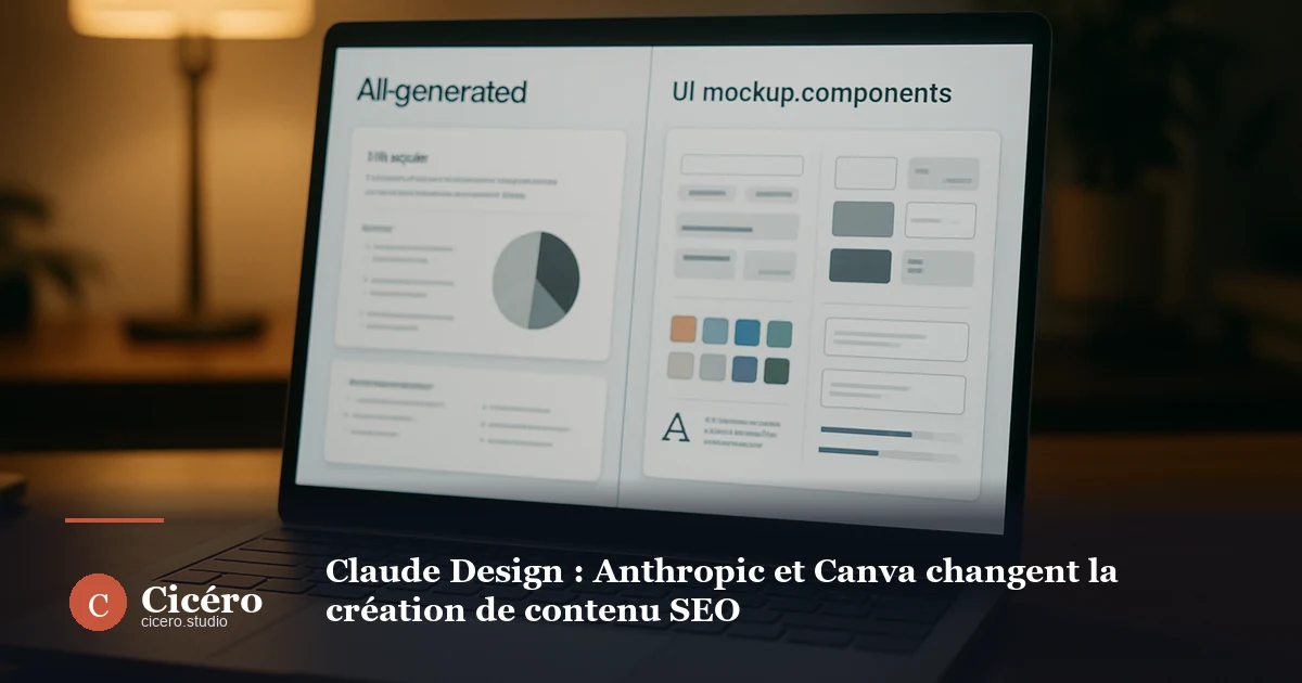 Claude Design : Anthropic et Canva changent la création de contenu SEO