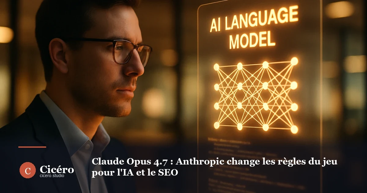 Claude Opus 4.7 : Anthropic change les règles du jeu pour l'IA et le SEO