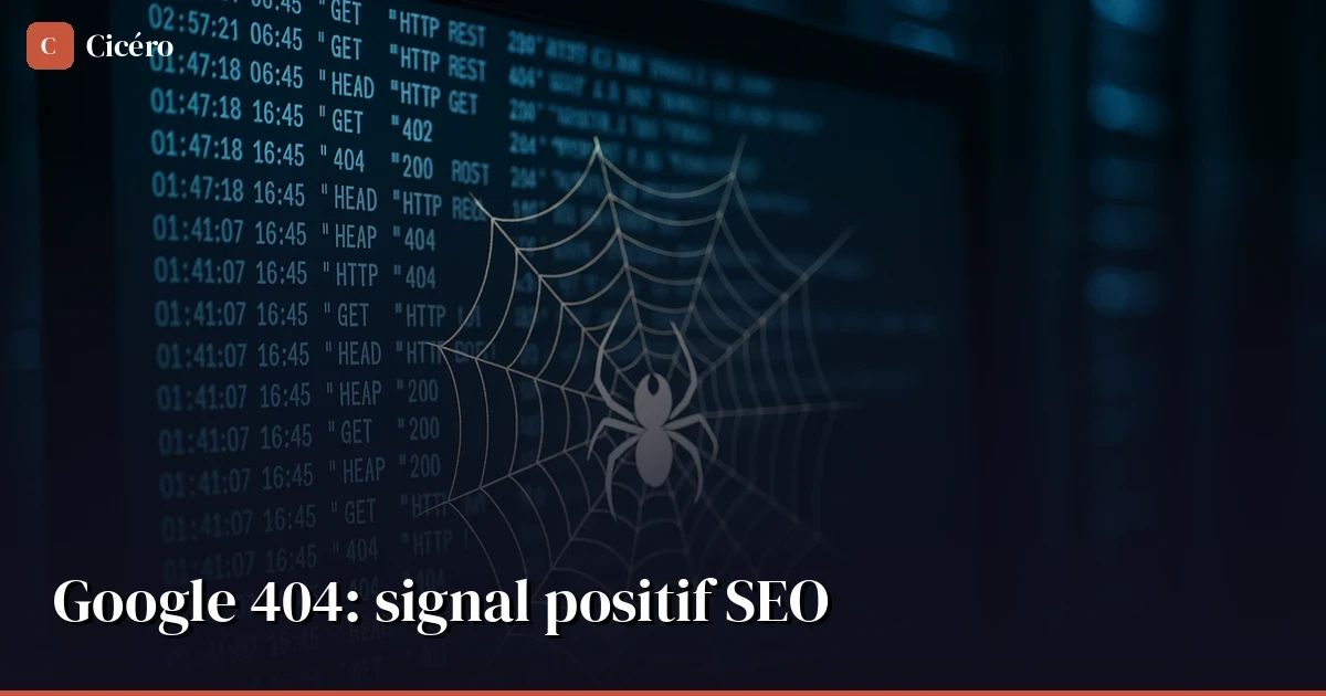Google recrawle vos 404 ? C'est une bonne nouvelle, pas un bug