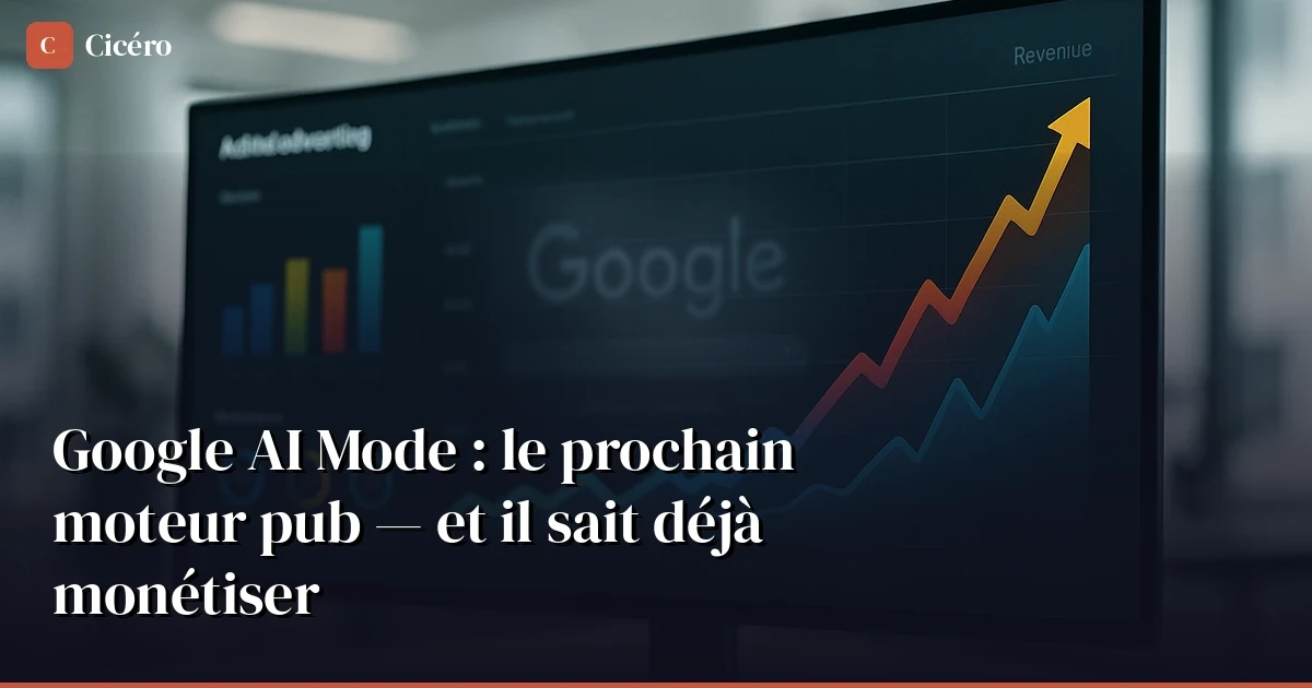 Google AI Mode : le prochain moteur pub — et il sait déjà monétiser