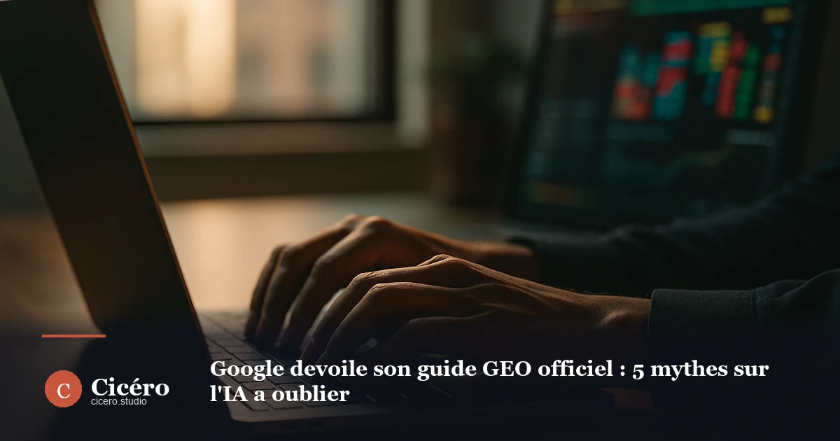 Google dévoile son guide GEO officiel : 5 mythes sur l'IA à oublier