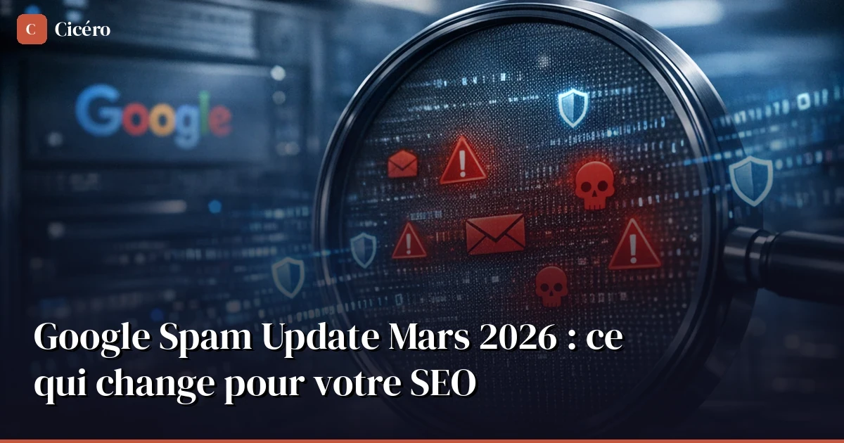 Google Spam Update mars 2026 : ce qui change pour votre SEO