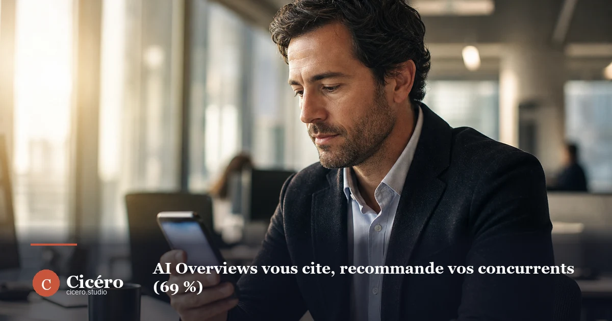 AI Overviews vous cite mais recommande vos concurrents (69 %)
