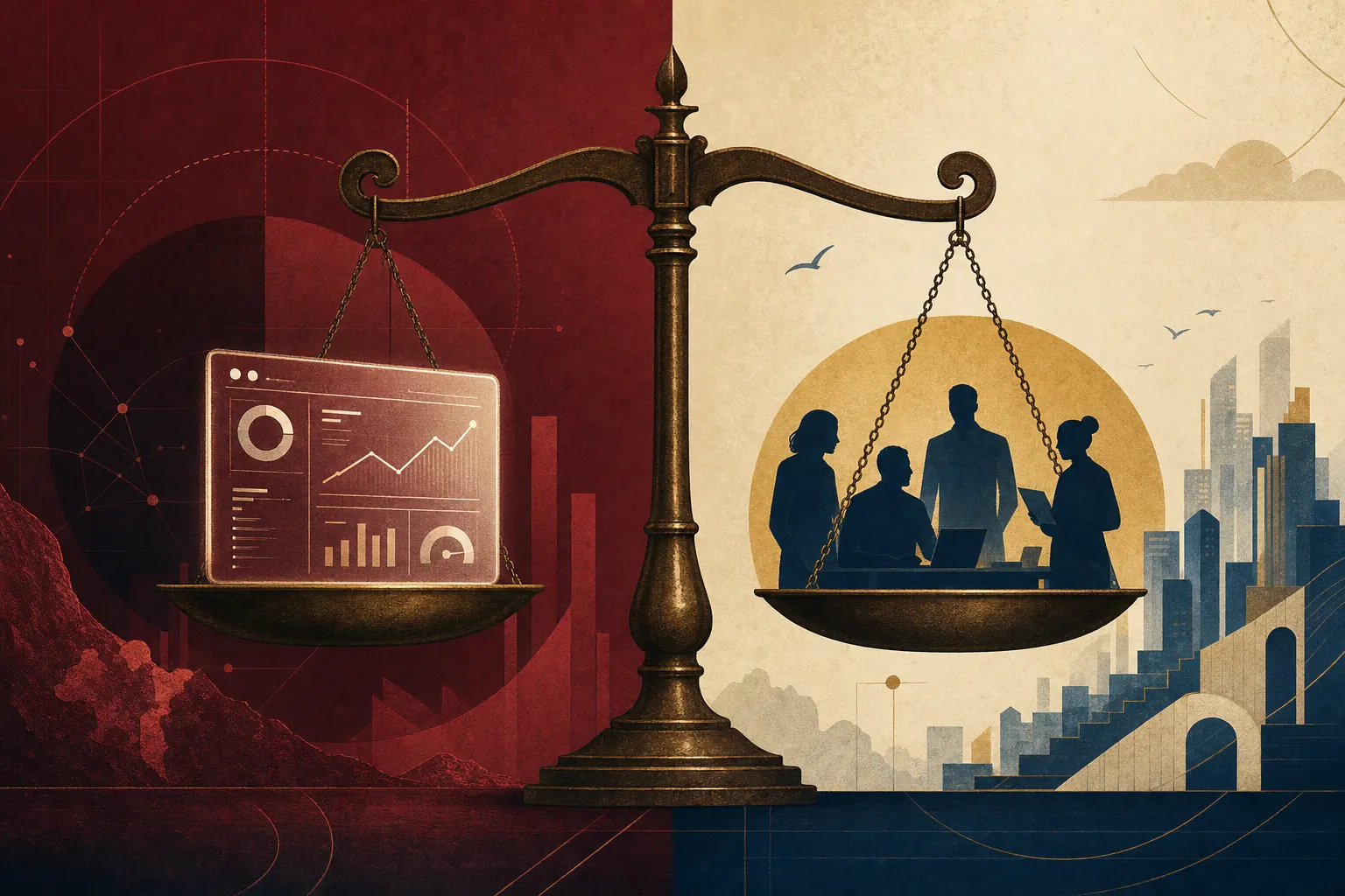 Illustration éditoriale de l'article : Logiciel SEO vs Agence SEO : lequel choisir pour votre croissance en 2026 ?