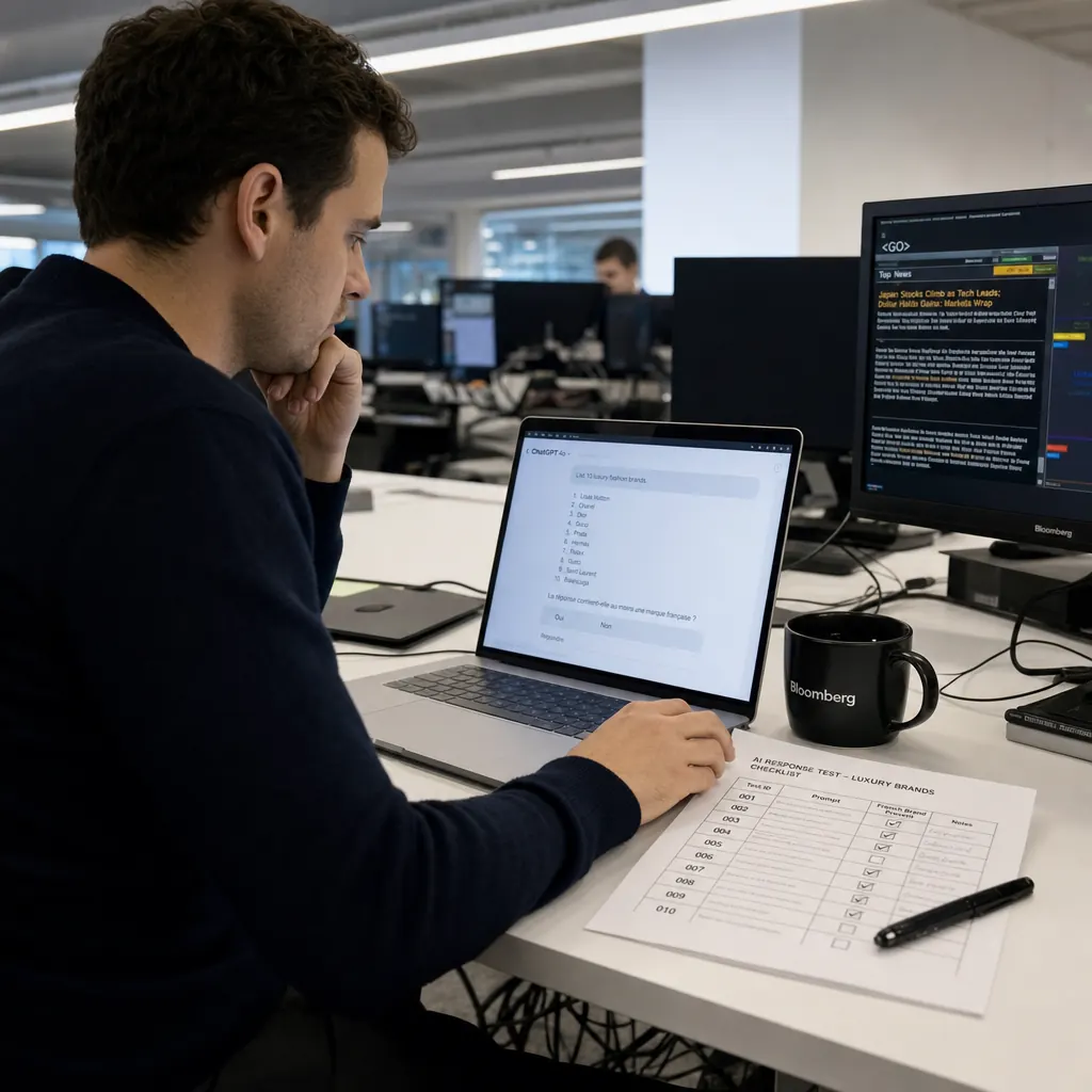 Test de citabilité GEO dans ChatGPT — processus de documentation des résultats d'audit