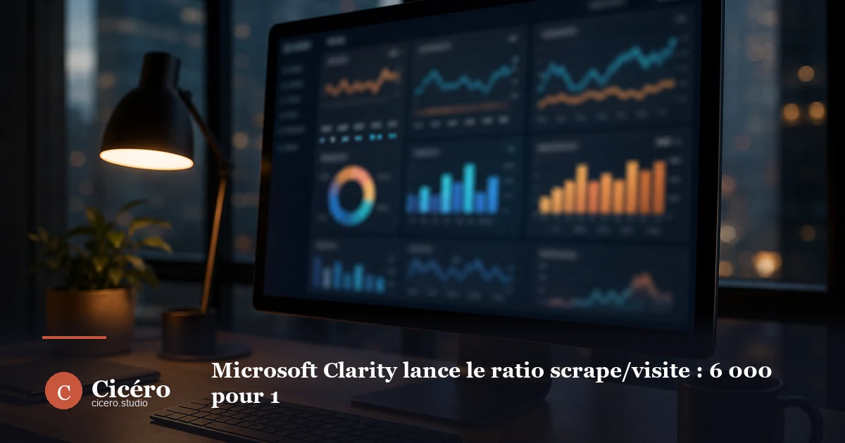 Microsoft Clarity lance le ratio scrape/visite : 6 000 pour 1