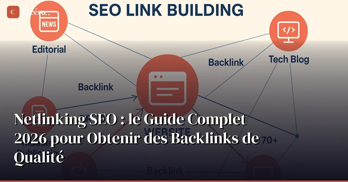 Netlinking SEO : le Guide Complet 2026 pour Obtenir des Backlinks