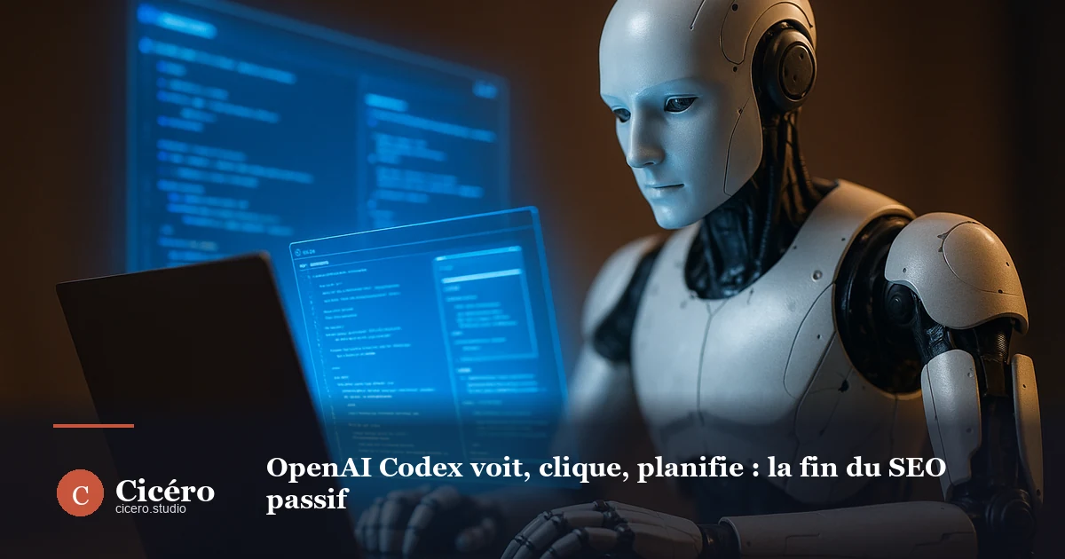 OpenAI Codex voit, clique, planifie : la fin du SEO passif