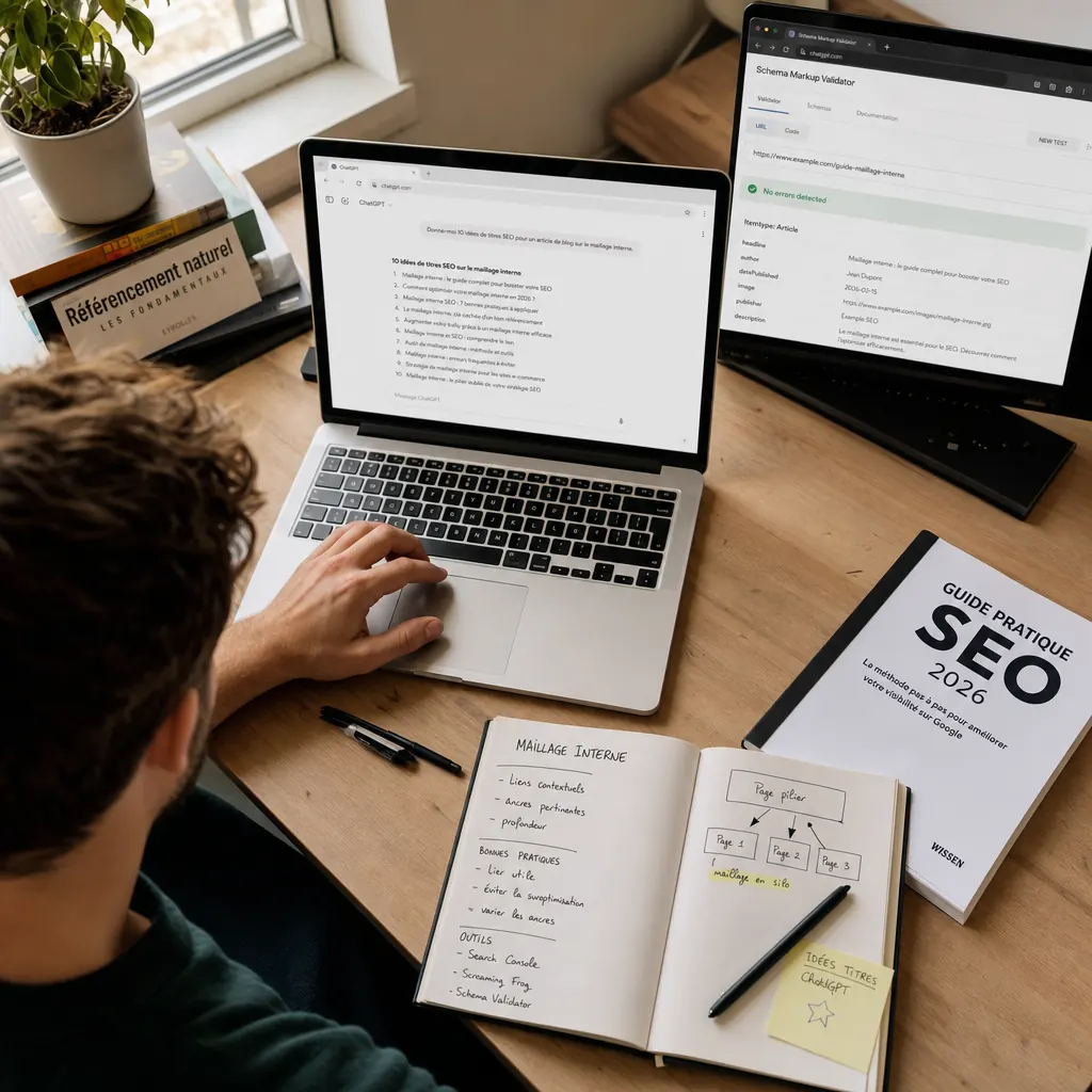 Checklist d'audit GEO gratuit en 30 minutes — schéma de la méthode étape par étape