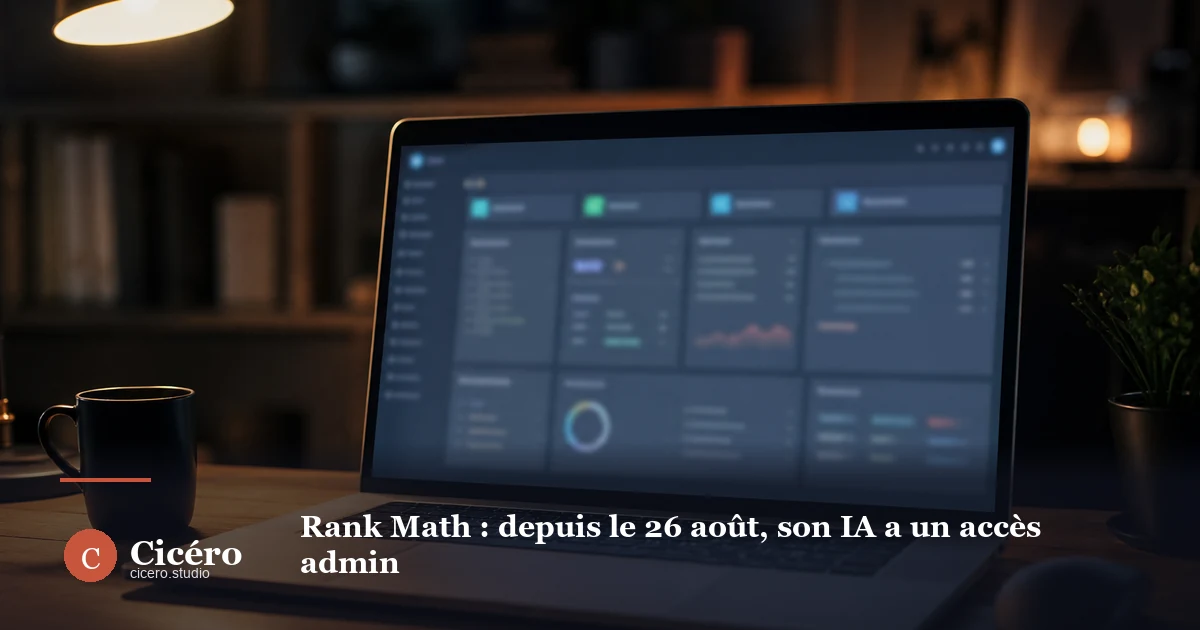 Rank Math : depuis le 26 août, son IA a un accès admin