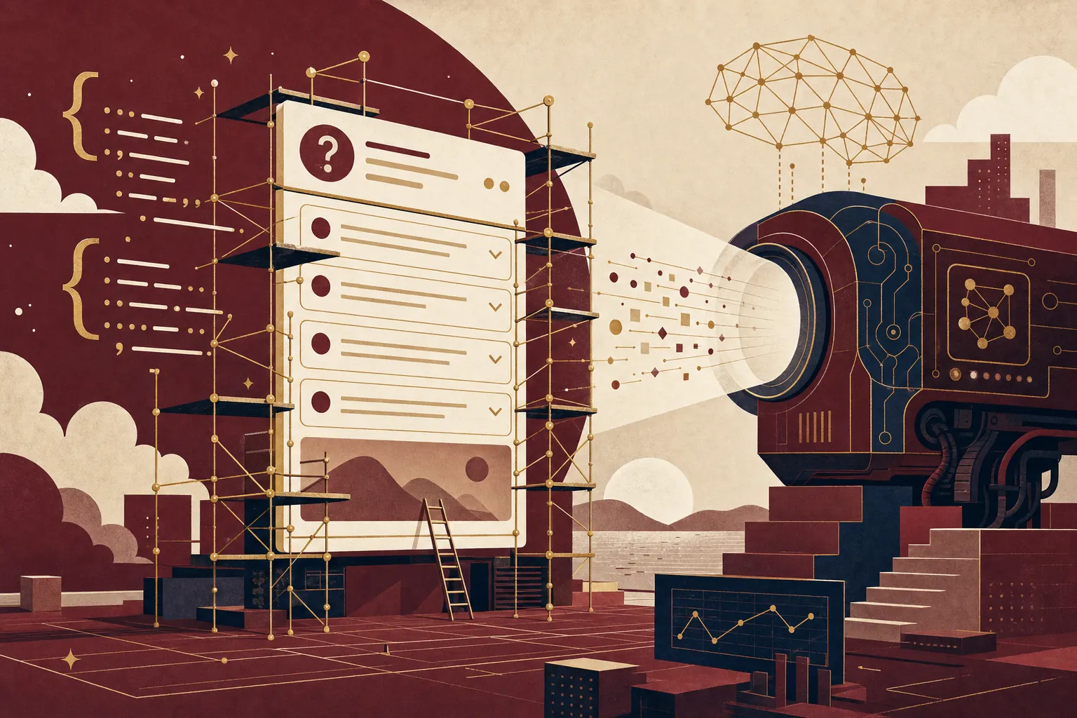 Illustration éditoriale de l'article : Schema.org FAQ et structured data : guide pratique pour être cité par les IA en 2026