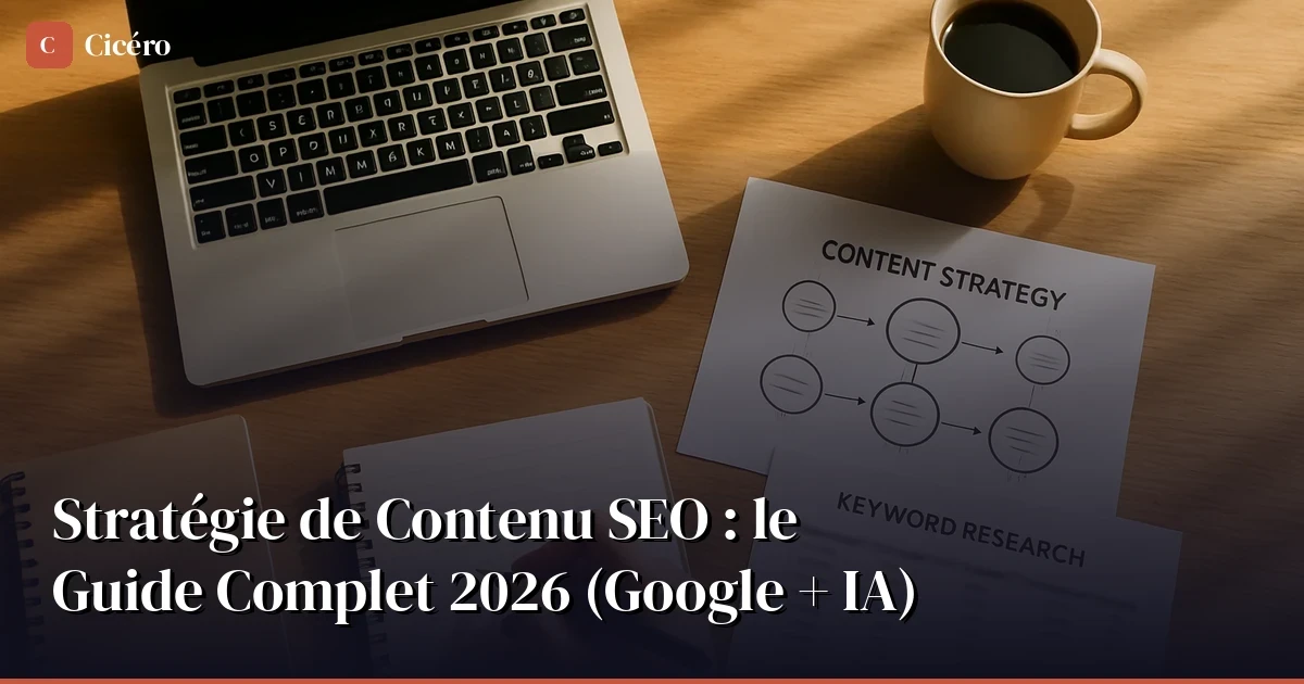 Stratégie de Contenu SEO : le Guide Complet 2026 (Google + IA)
