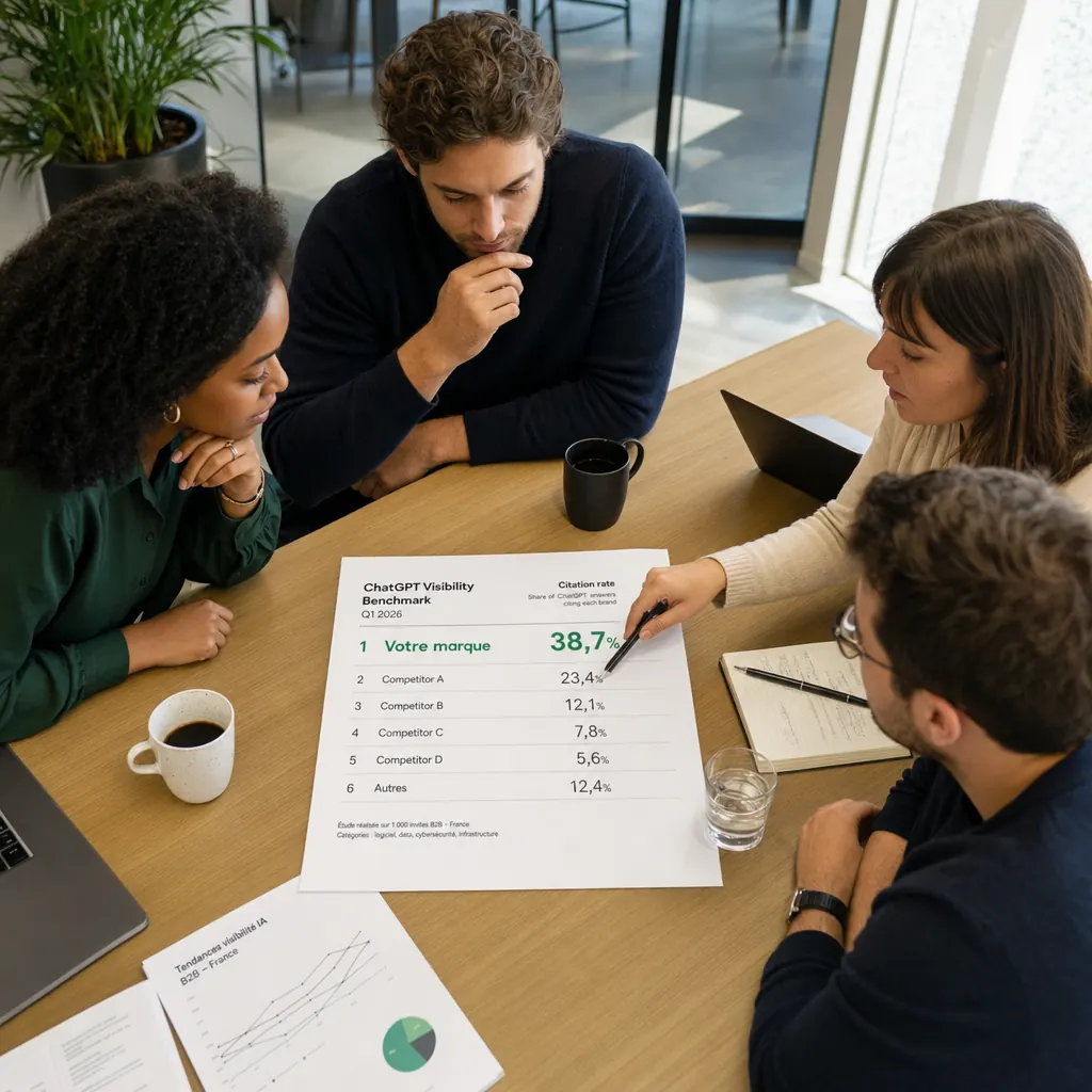 Illustration Visibilité ChatGPT entreprise B2B - approche et méthode