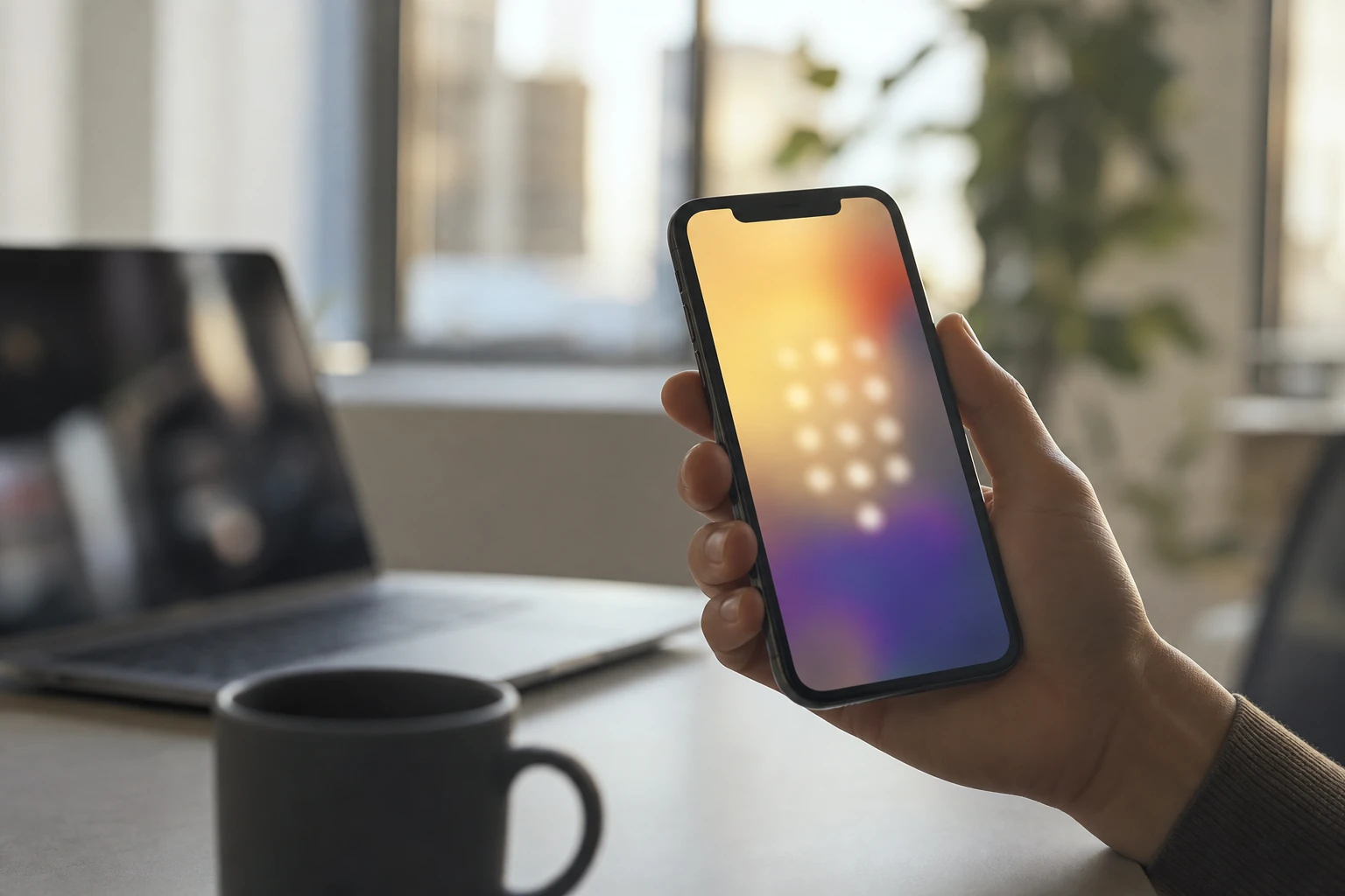 Écran de smartphone affichant une page de résultats Google saturée de réponses directes et d'AI Overviews, sans lien cliqué