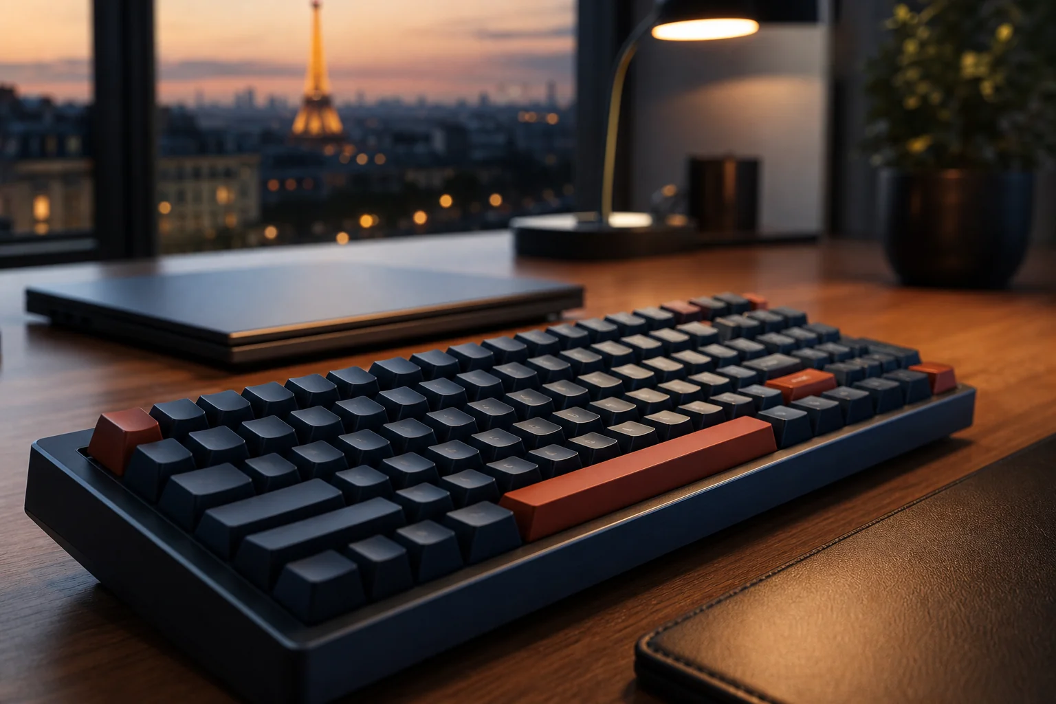 Plan rapproché d'un clavier d'ordinateur dans un bureau calme, évoquant la structure d'un site lue par une IA
